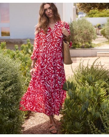 Robe crépon fibres pure viscose Lenzing(TM) EcoVero(TM)