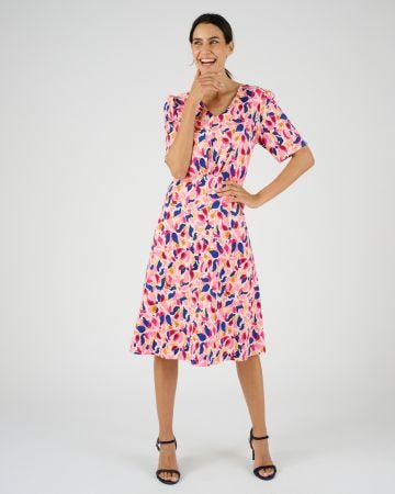 Robe larges plis effet drapé