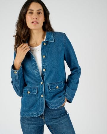 Veste mélange fibres Lyocell Tencel(TM) et viscose