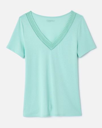 T-shirt Climatyl col dentelle