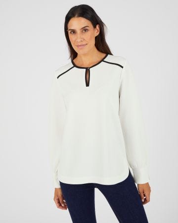 Tunique maille crêpe stretch