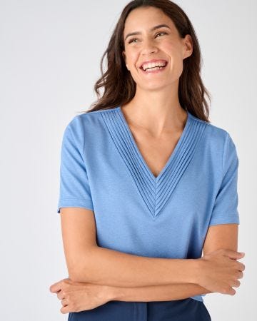 T-shirt maille brillante