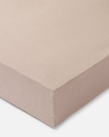 Drap-housse flanelle pur coton