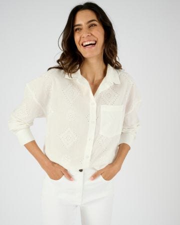 Chemisier broderie anglaise
