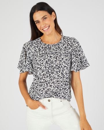Blouse crêpe reliéfé