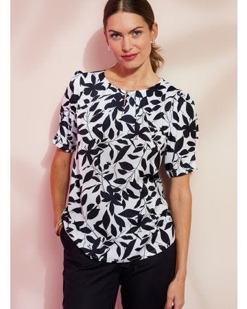 Blouse satinée