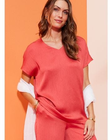 Blouse plissé permanent