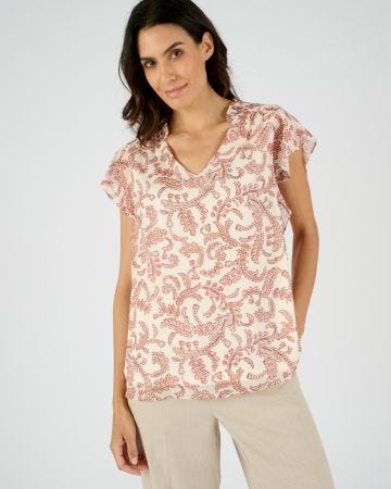 Blouse voile brillant