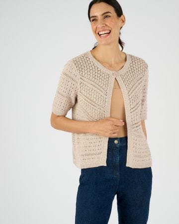 Gilet-boléro jeu de maille