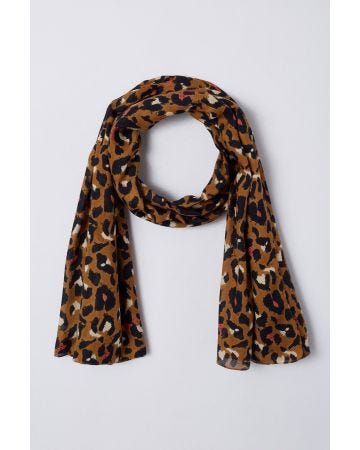 Foulard motif animalier