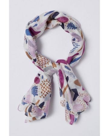 Foulard pure soie esprit tachiste