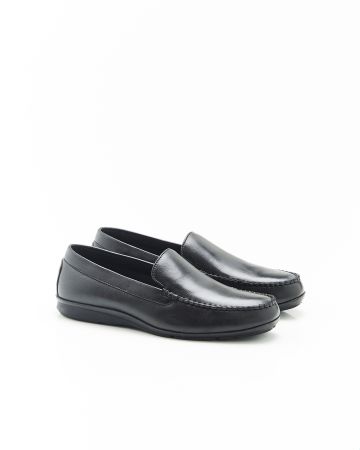 Chaussons en cuir grainé