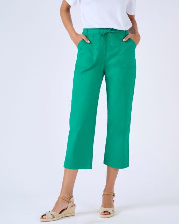 Pantacourt coton stretch