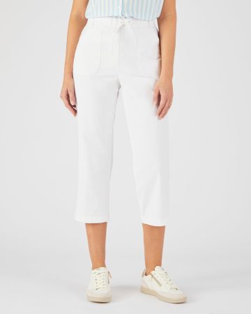 Pantacourt coton stretch