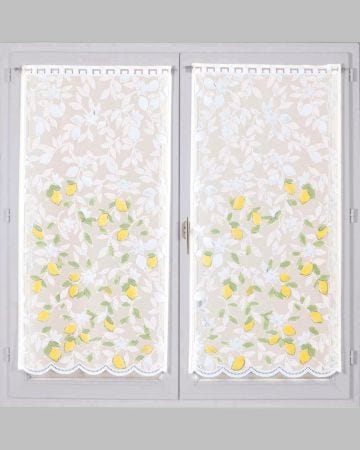 Paire de vitrages Citrons