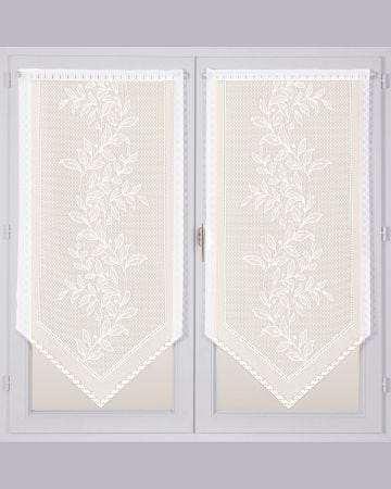 Paire de vitrages Guirlande de feuilles