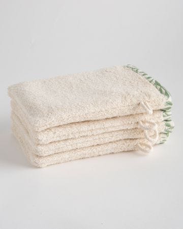 Lot de 4 gants de toilette Olivia