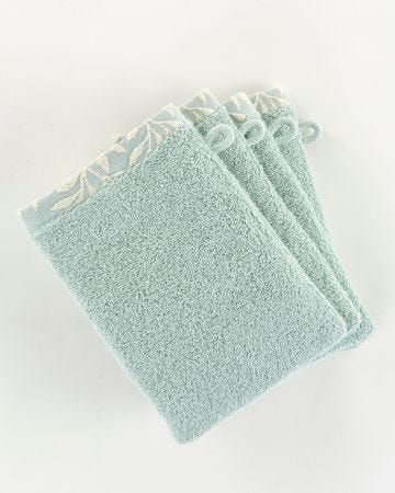 Lot de 4 gants de toilette Olivia