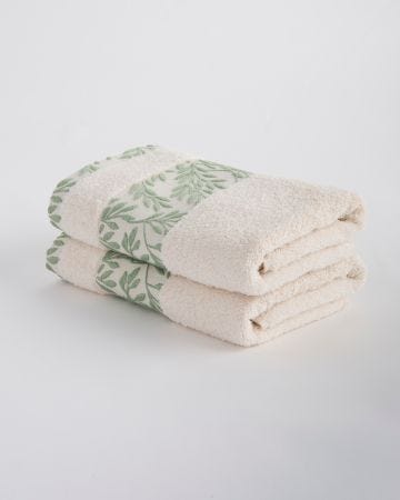 Lot de 2 serviettes de toilette Olivia