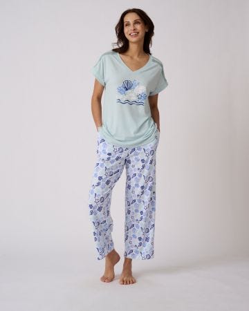 Pyjama 7/8ème Climatyl en maille jersey