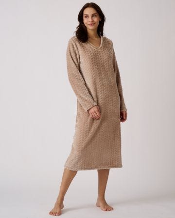 Chemise de nuit Thermolactyl maille reliéfée