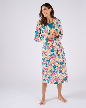 Robe de chambre en maille jersey pur coton