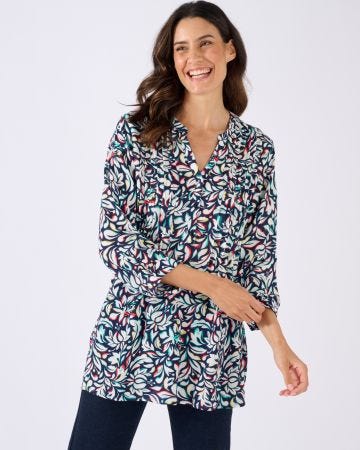 Tunique créponnée pure viscose
