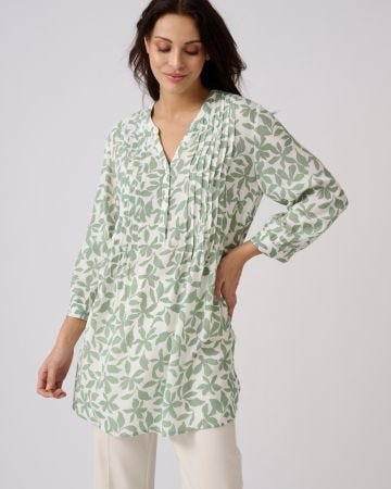 Tunique créponnée pure viscose