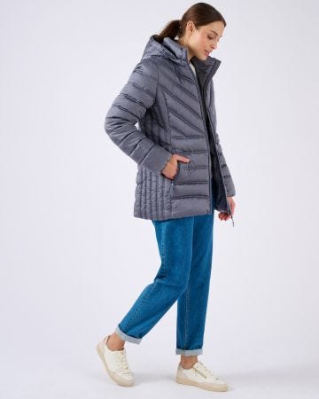 Parka tissu reliéfé Thermolactyl