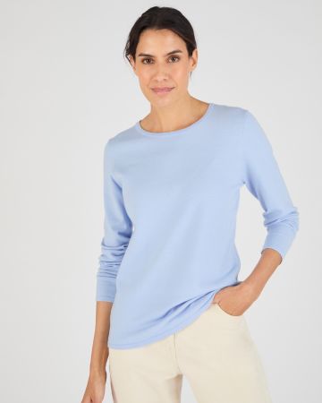 Pull maille fine uni ou imprimé