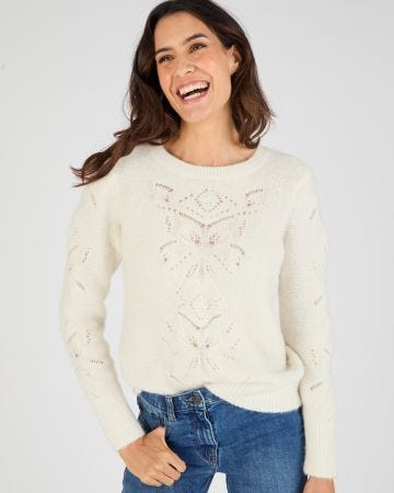 Pull mélange laine et alpaga