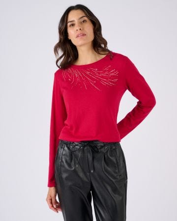 Pull maille fine à clous
