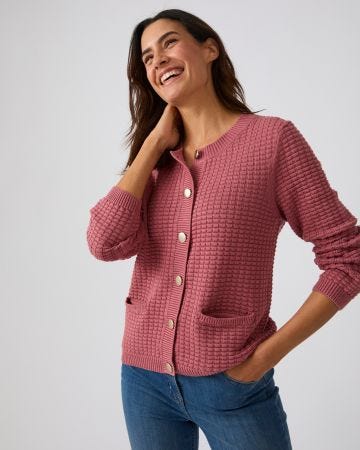 Cardigan uni ou rayé
