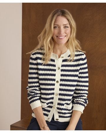Cardigan uni ou rayé