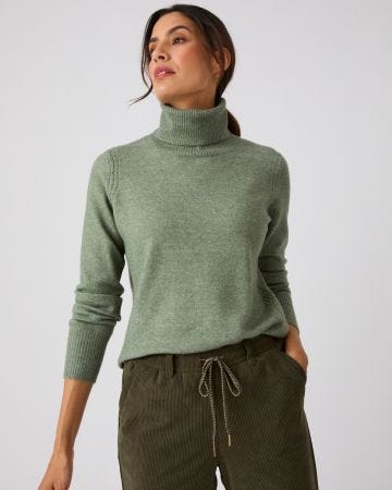 Pull col roulé fine maille Thermolactyl