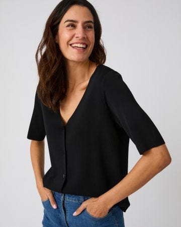 Gilet maille élégant