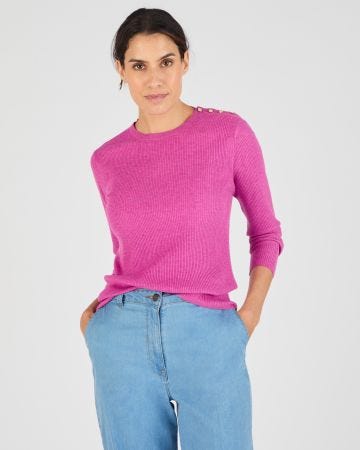 Pull côtelé uni ou rayé Thermolactyl