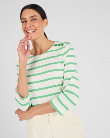 T-shirt rayé pur coton