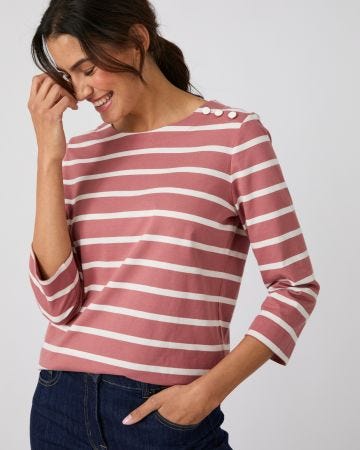 T-shirt rayé pur coton