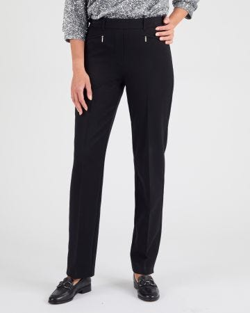 Pantalon droit classique enfilable