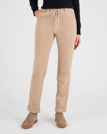 Pantalon velours milleraies enfilable