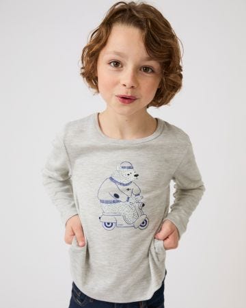 T-shirts Thermolactyl mixte enfant sérigraphiés