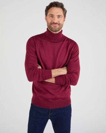 Pull classique col roulé