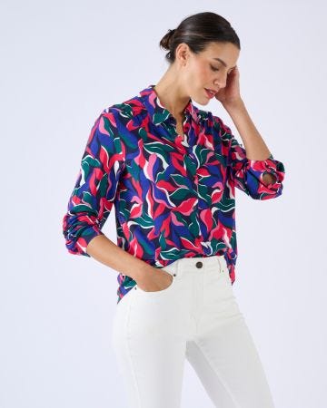 Chemisier maille fluide viscose stretch