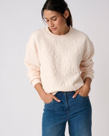 Sweat maille jacquard