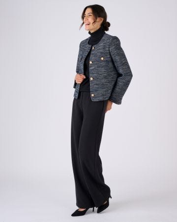 Veste effet tweed