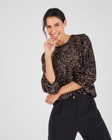 Blouse à sequins