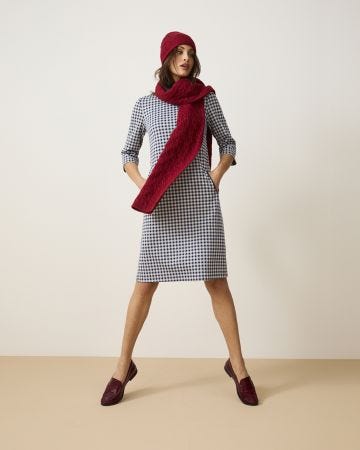 Robe en maille milano jacquard