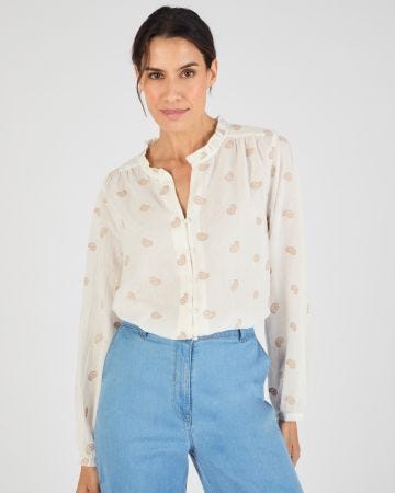 Blouse brodée