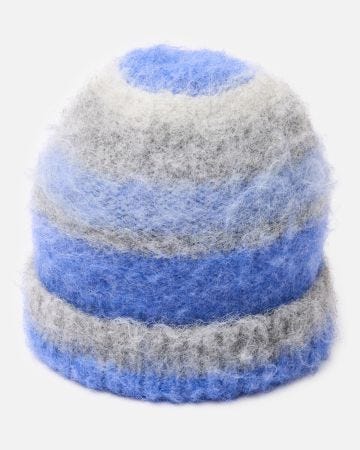 Bonnet maille moelleuse rayée